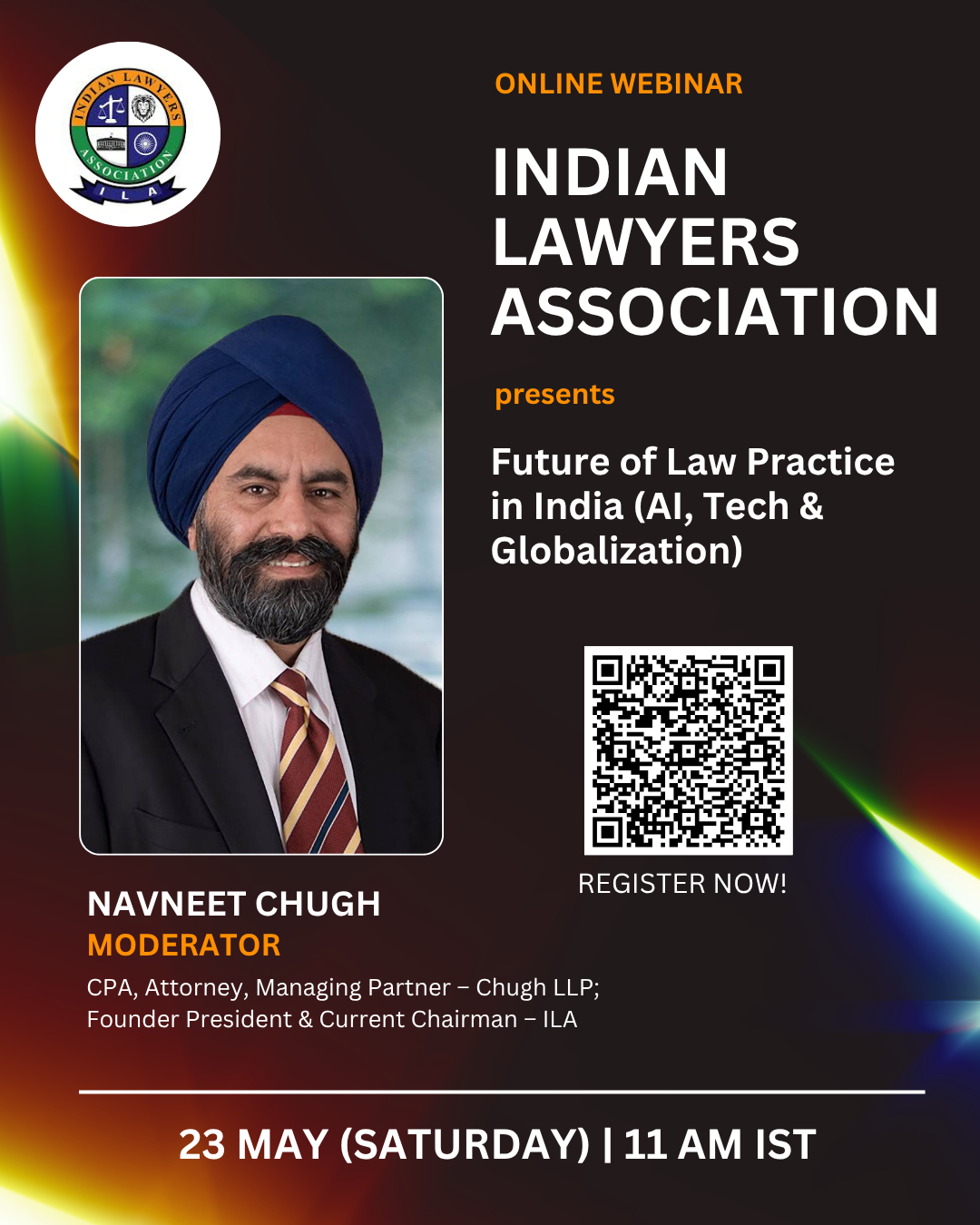 ILA Webinar - Future of Law Practice in India: AI, Tech & Globalization